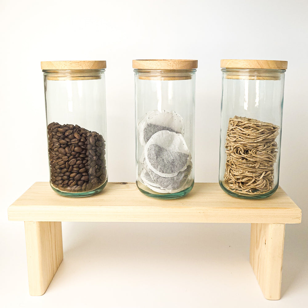Stackable glass spice jars hotsell